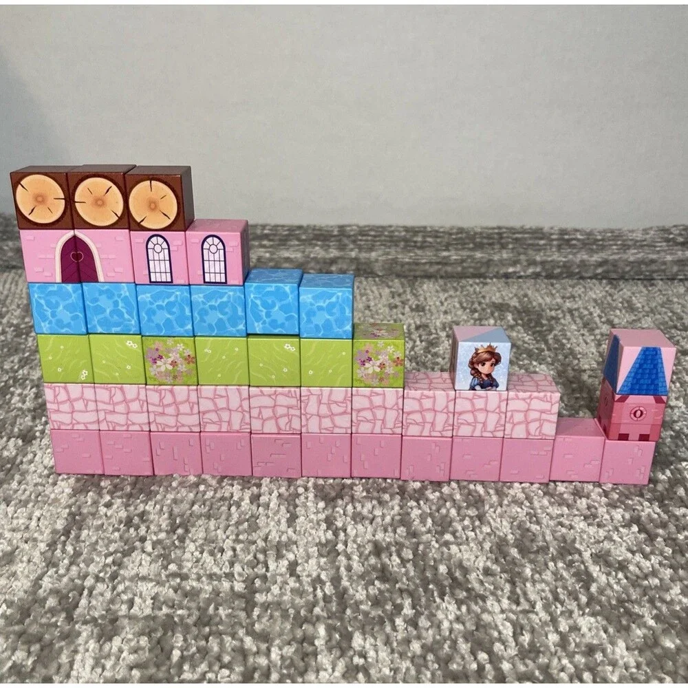 45pcs Magnetic Building Cubes Blocks Princess Castle STEM Montessori Sensory Toy